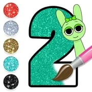 Glitter Number & ABC Coloring - Download Android APK
