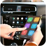 Mirror link car connector icon