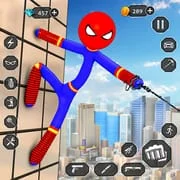 Stick Rope Hero Superhero Game icon