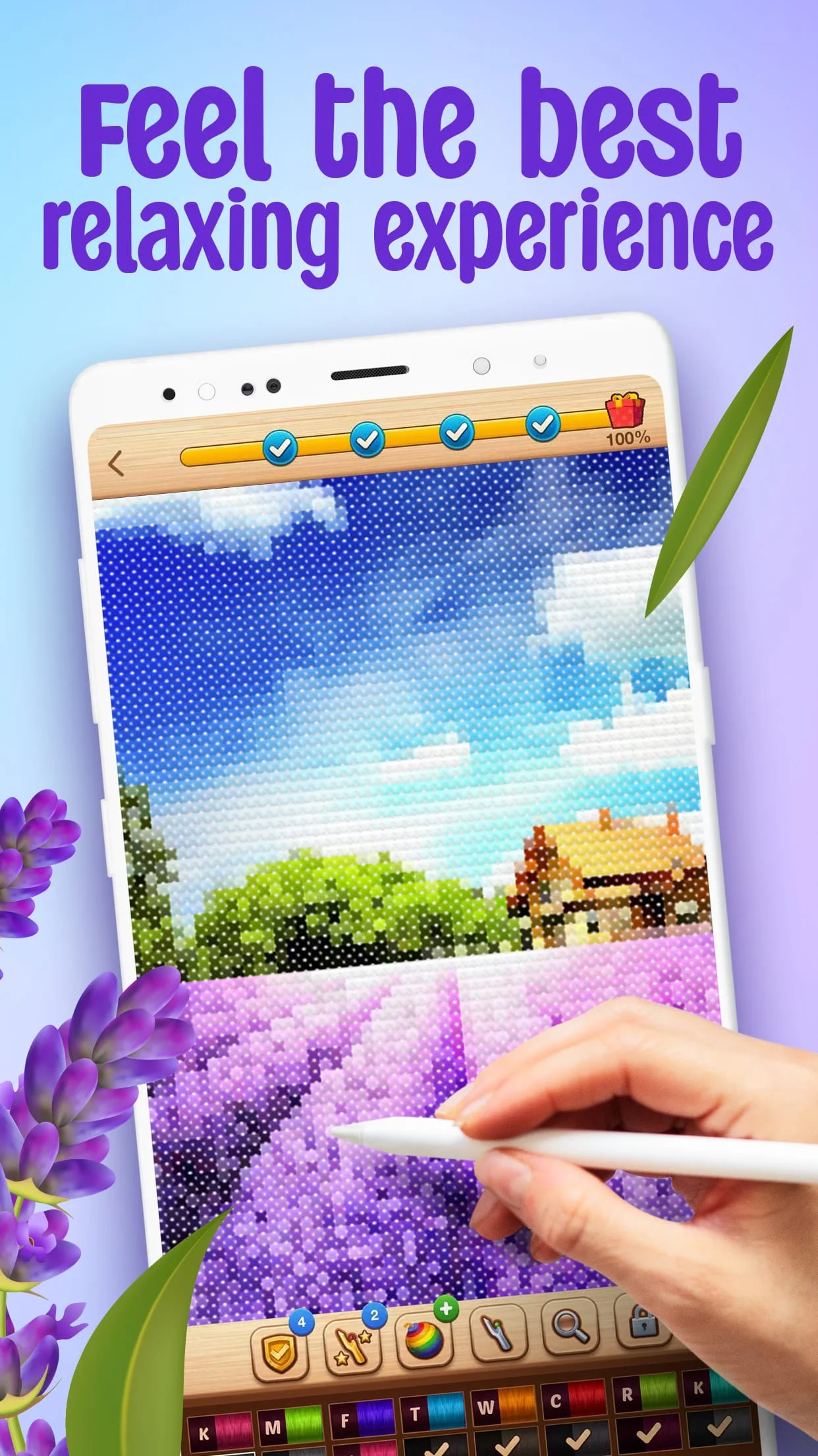 Cross-Stitch: Coloring Book Screenshot 1
