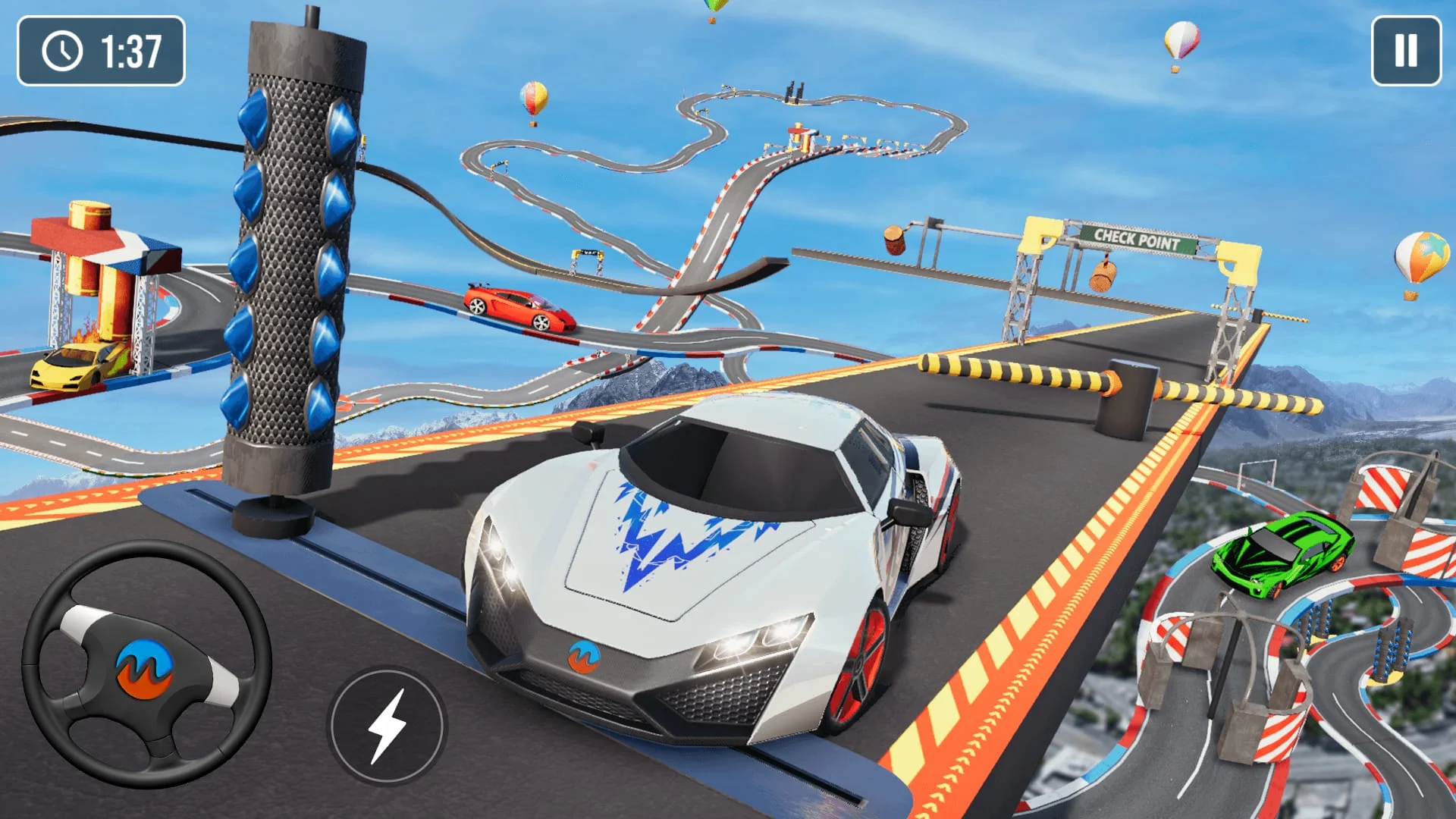 Impossible Car Stunt Game 3D Screenshot 2