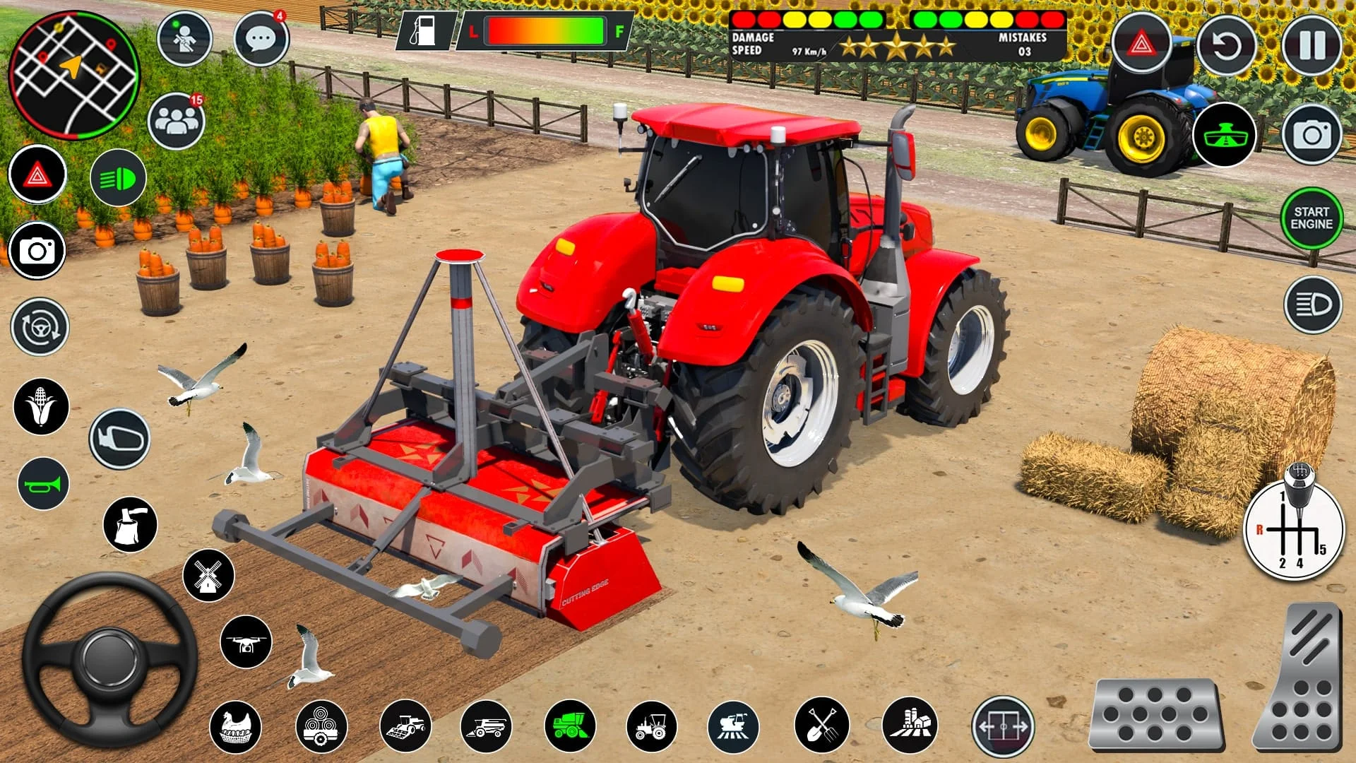 Indian Farming Tractor Game 3D Screenshot 3
