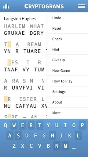 Cryptogram · Puzzle Quotes Screenshot 2