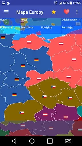 Europe map Screenshot 4