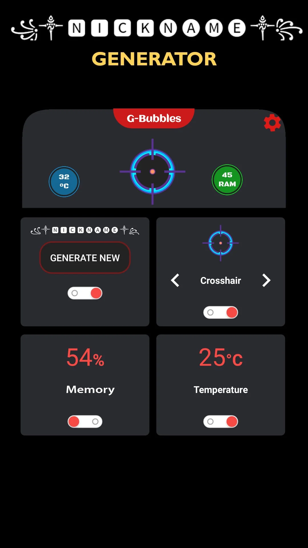Crosshair & Nickname Generator Screenshot 1