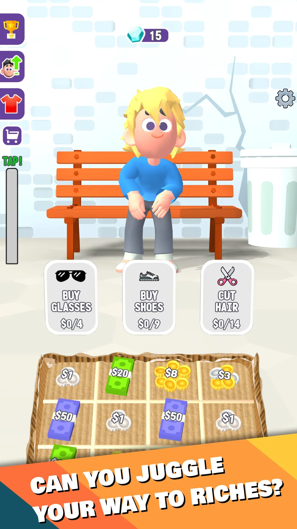 Street Life: Beg Get Rich Game Screenshot 2