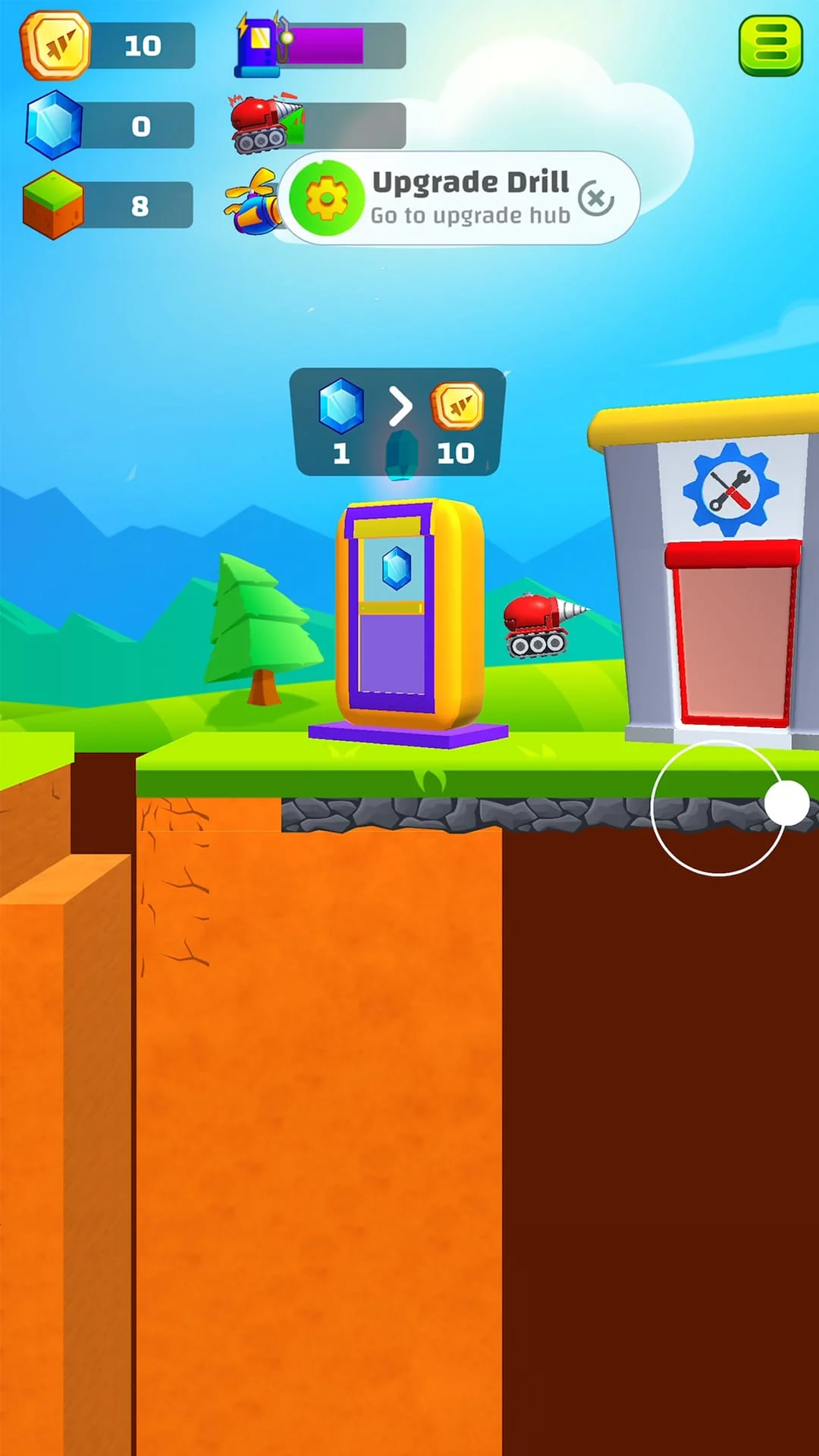 Ground Digger: Lava Hole Drill Screenshot 2