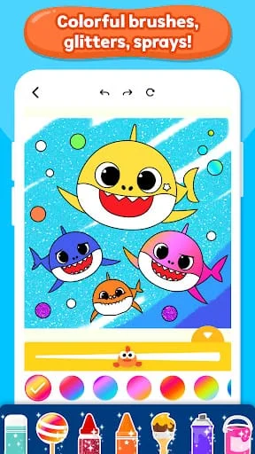 Baby Shark Coloring Book: Kids Screenshot 2