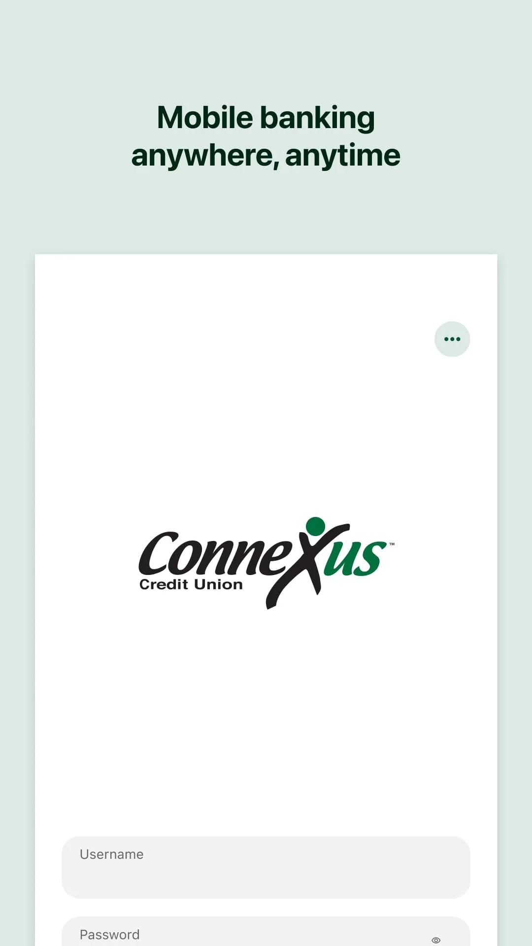 Connexus CU Mobile App Screenshot 1