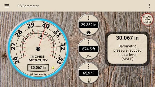 DS Barometer & Altimeter Screenshot 2