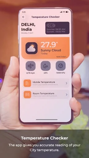 Weather & Temperature Checker Screenshot 1