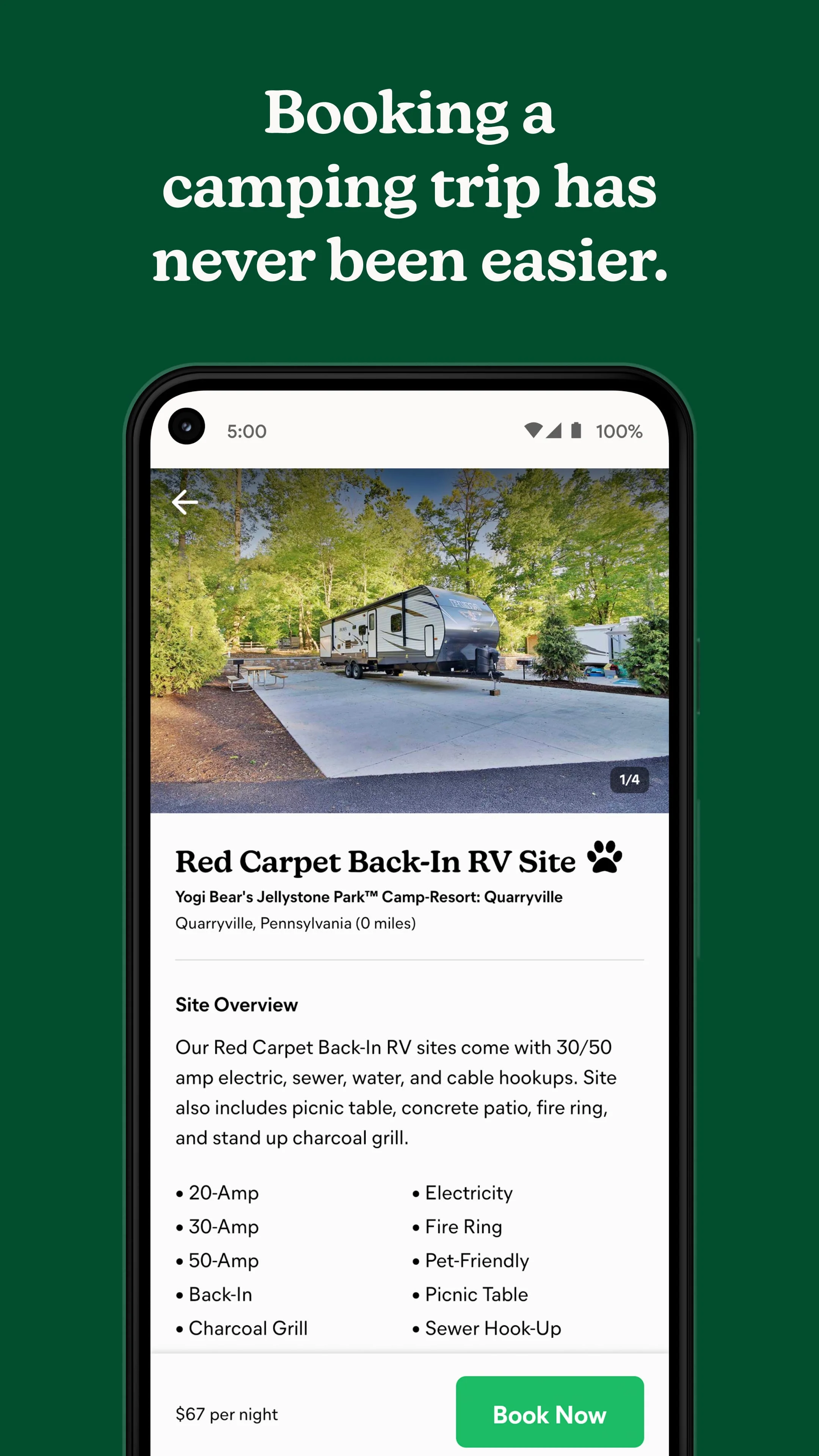 Campspot: RV & Tent Camping Screenshot 1