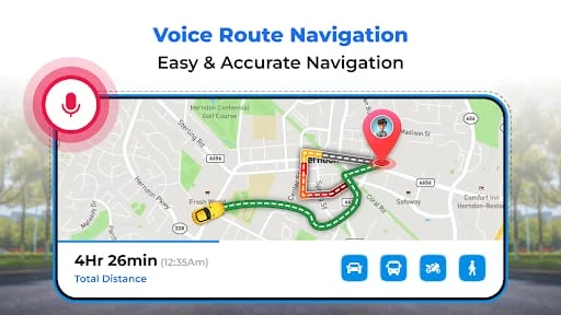 GPS Satellite View Navigation Screenshot 2