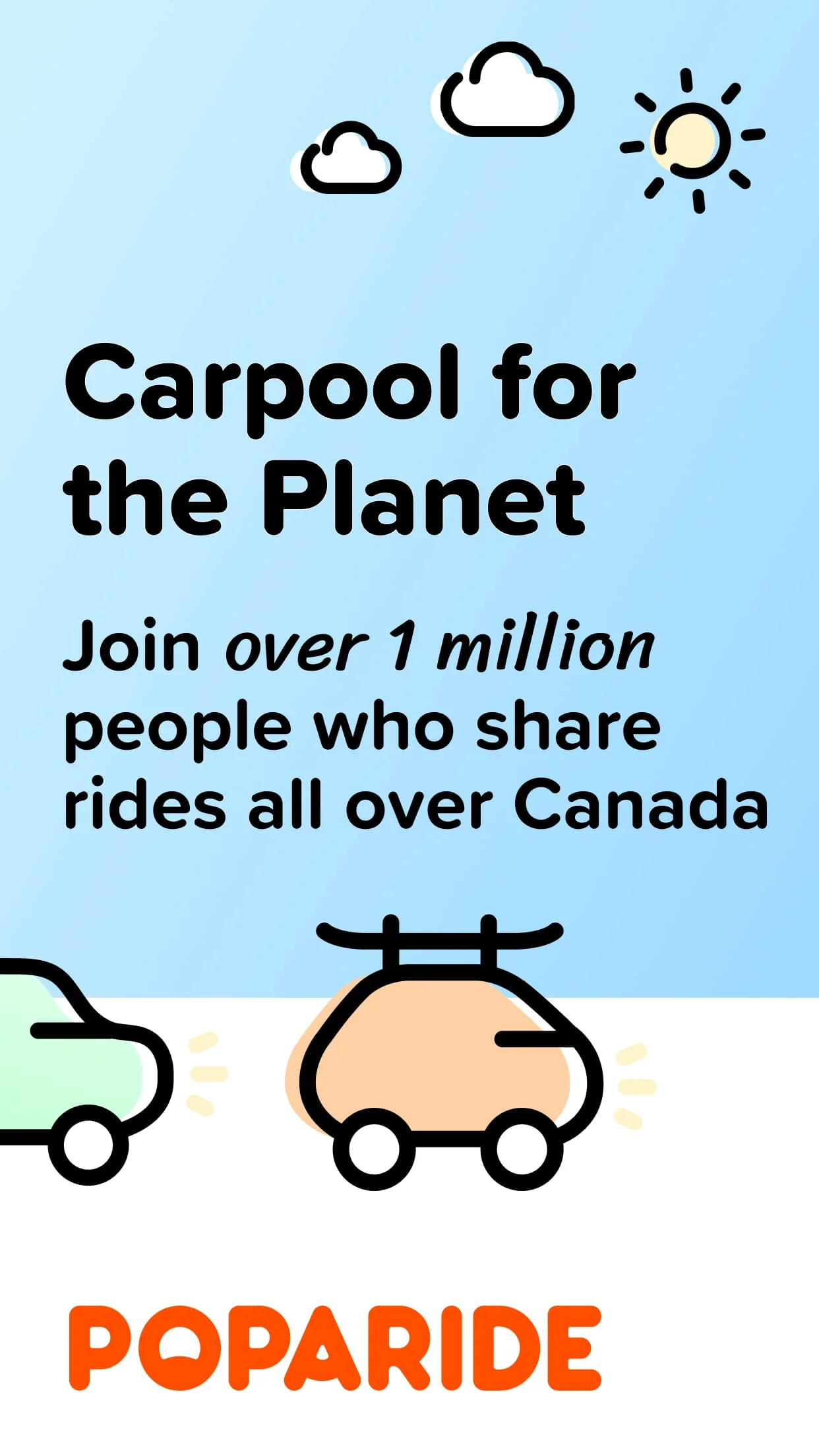 Poparide - Carpool in Canada Screenshot 1
