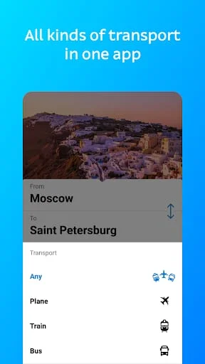Flights, railways, hotels Screenshot 1