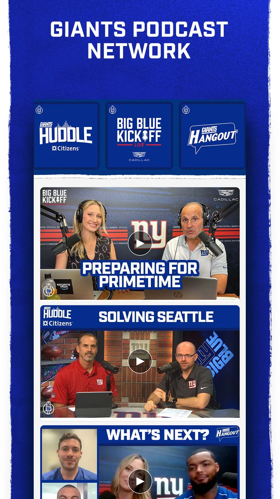New York Giants Mobile Screenshot 4