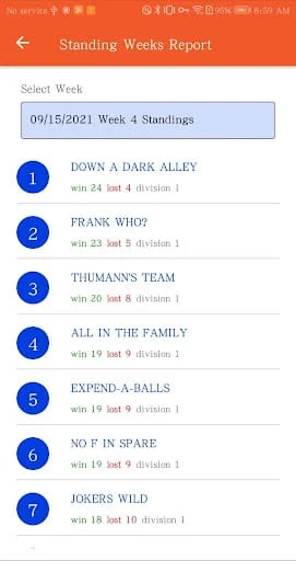 League Secretary Screenshot 3