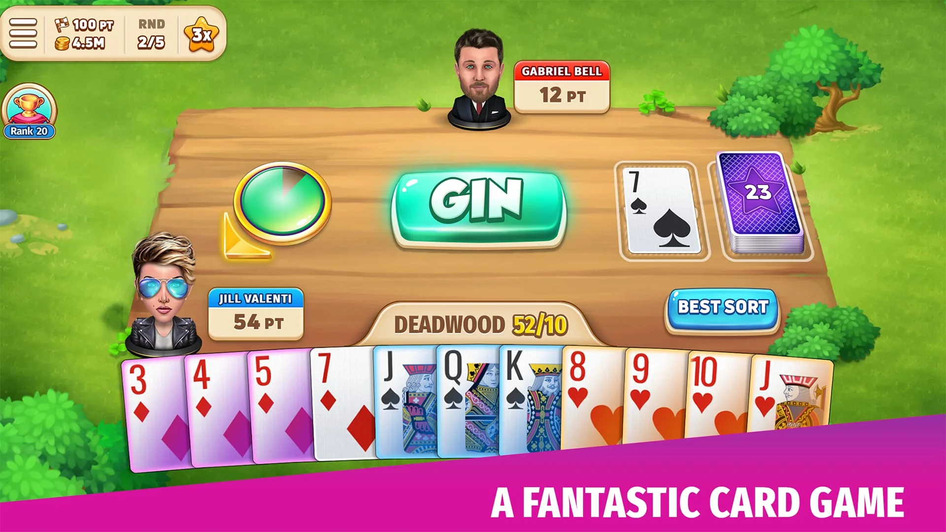 Gin Rummy Stars - Card Game Screenshot 1