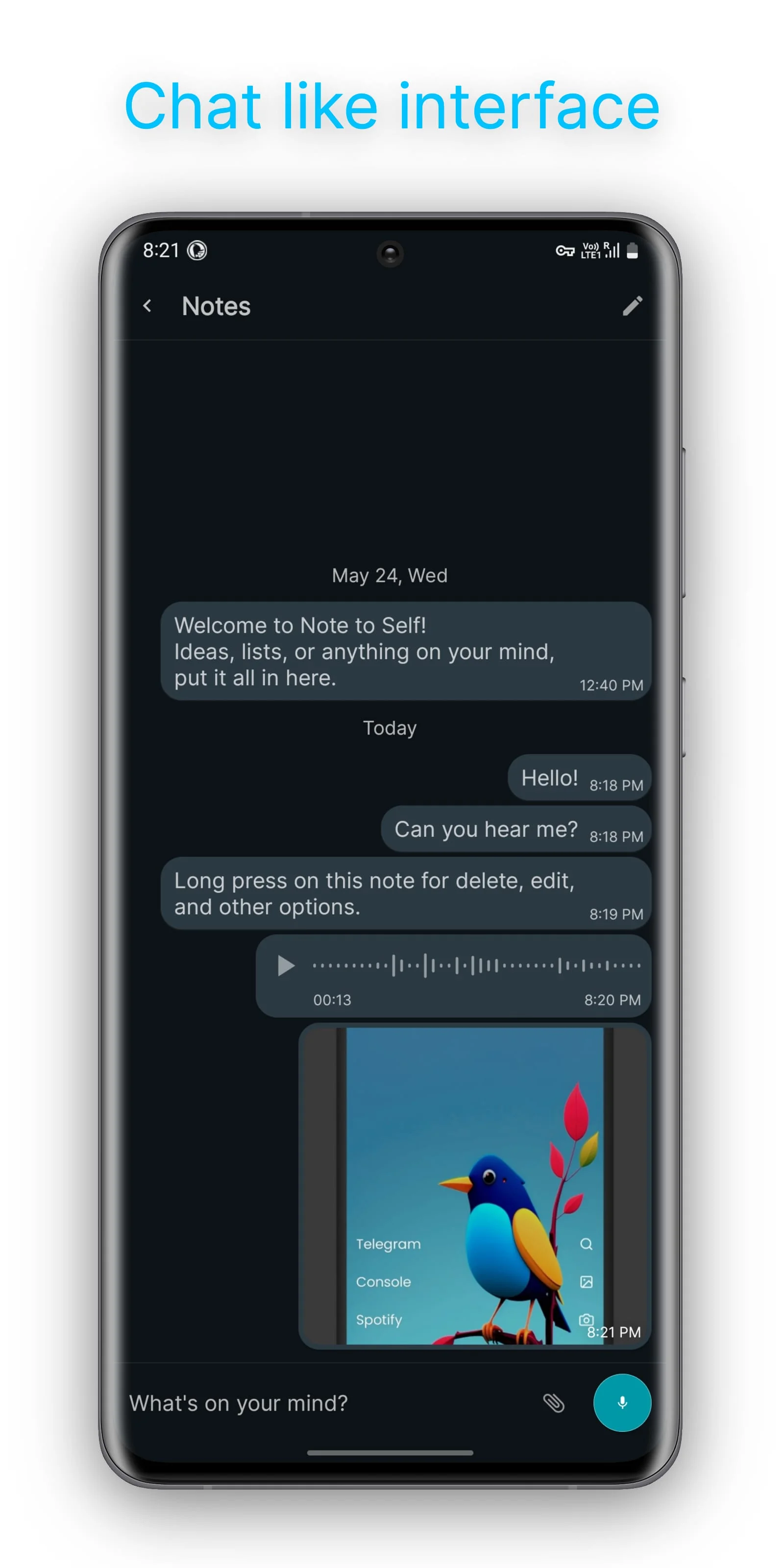 Note to Self - Private Notepad Screenshot 2
