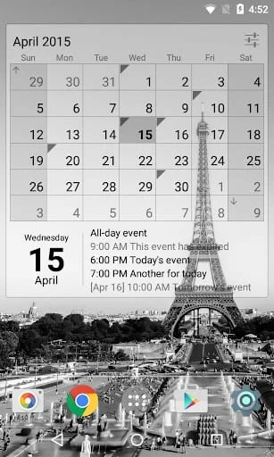 Calendar Widget Month + Agenda Screenshot 4