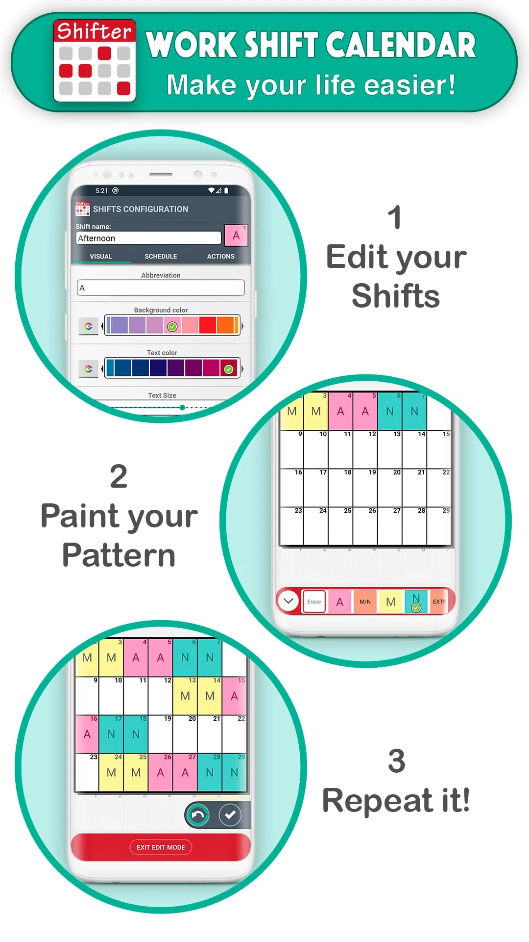 Work Shift Calendar Screenshot 3