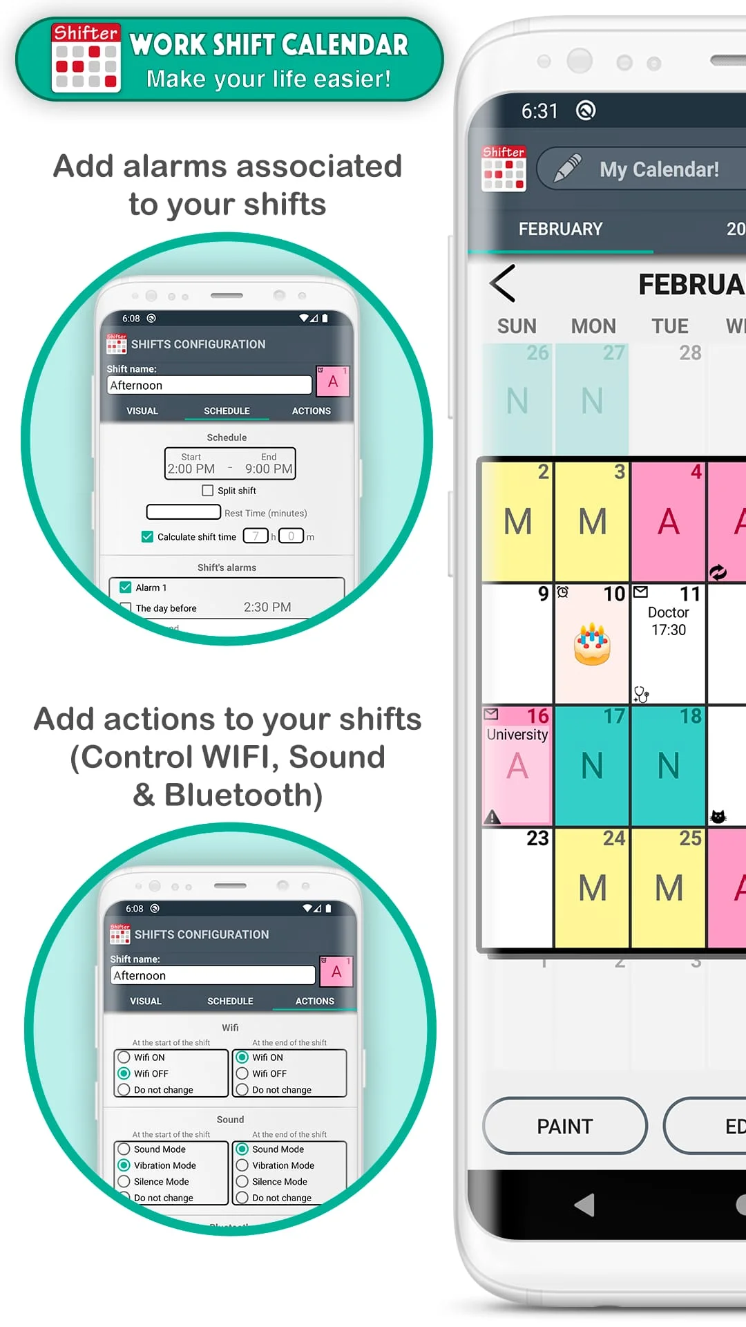 Work Shift Calendar Screenshot 4