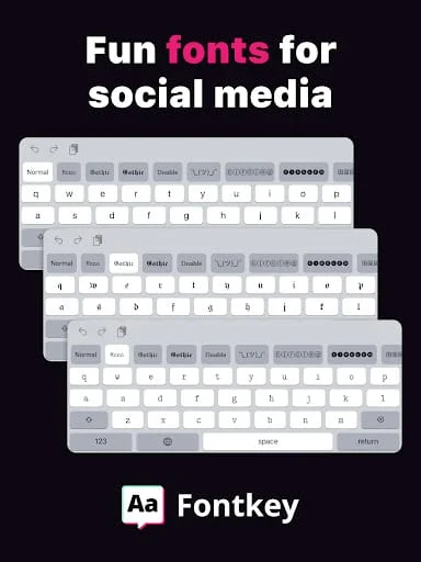 Fontkey - Fonts Keyboard Emoji Screenshot 4