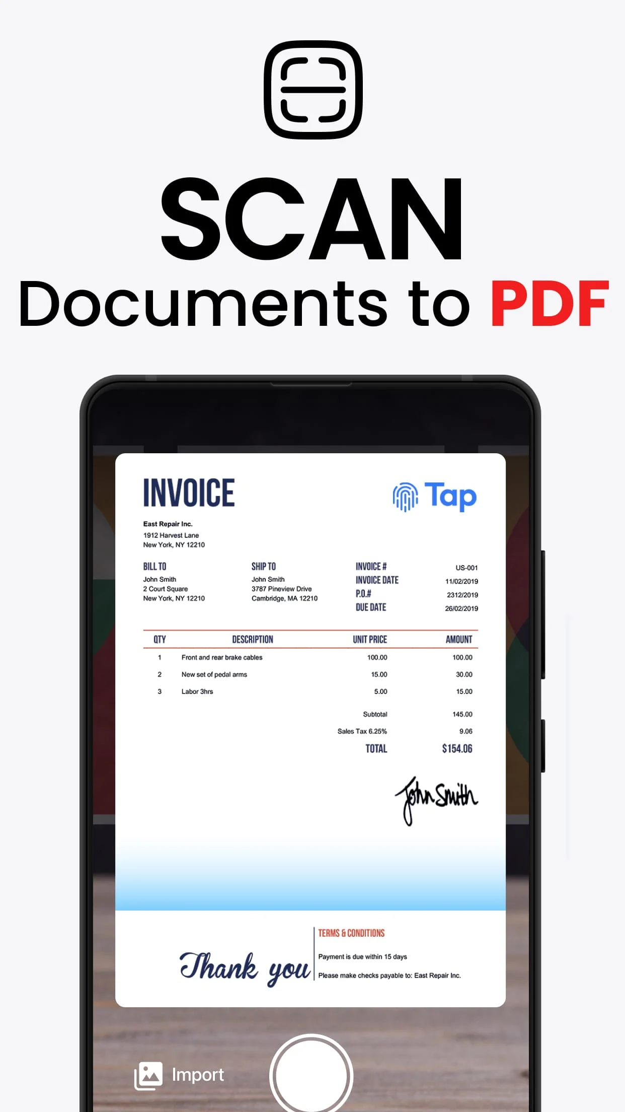 PDF Scanner app - TapScanner Screenshot 2
