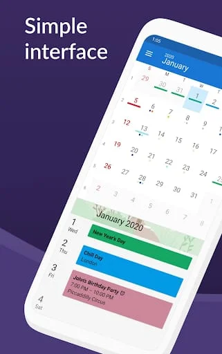 DigiCal Calendar Agenda Screenshot 1