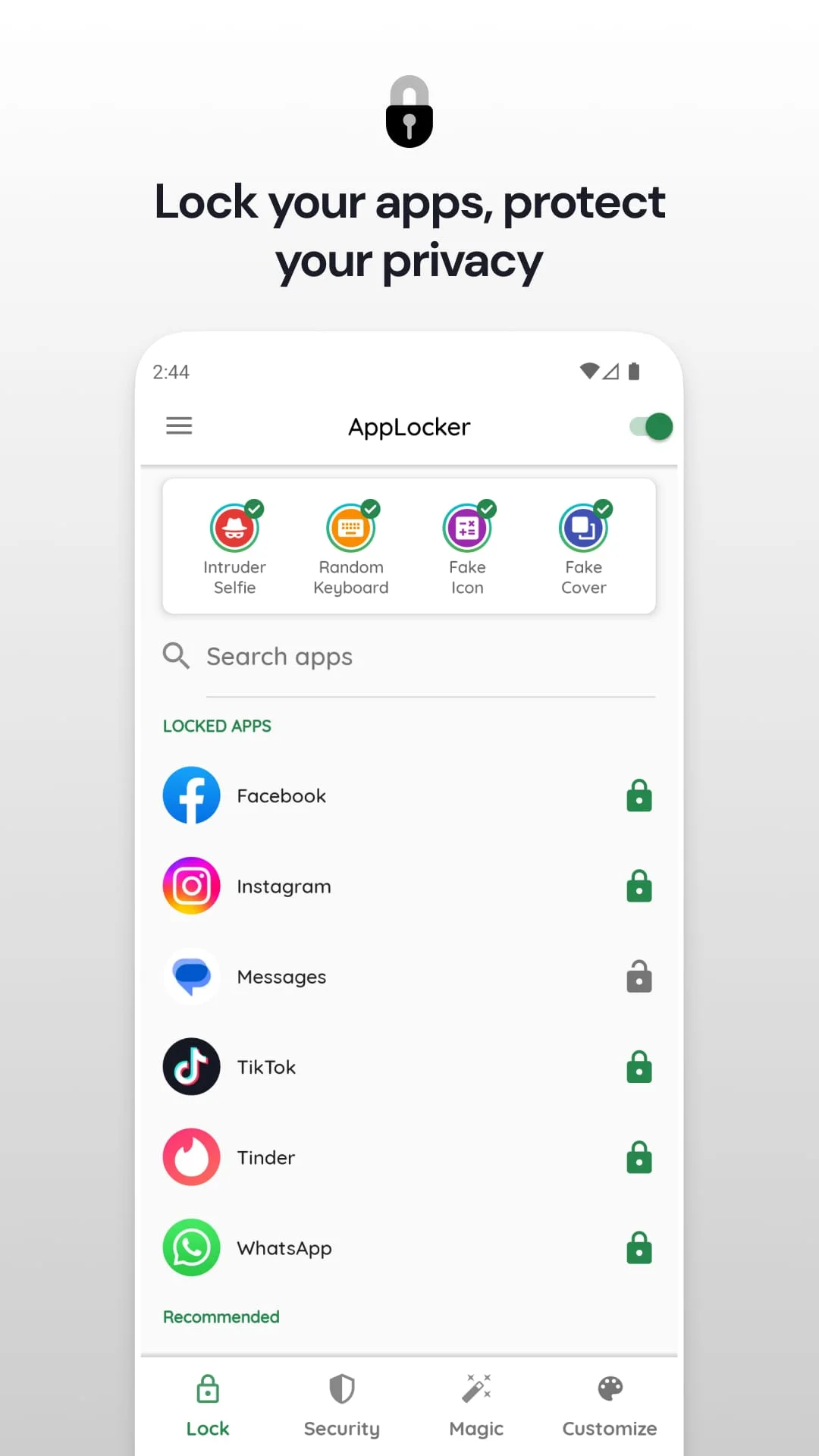 AI Locker: Hide & Lock any App Screenshot 1