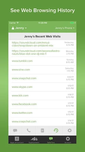 Text Monitoring Parental Contr Screenshot 2