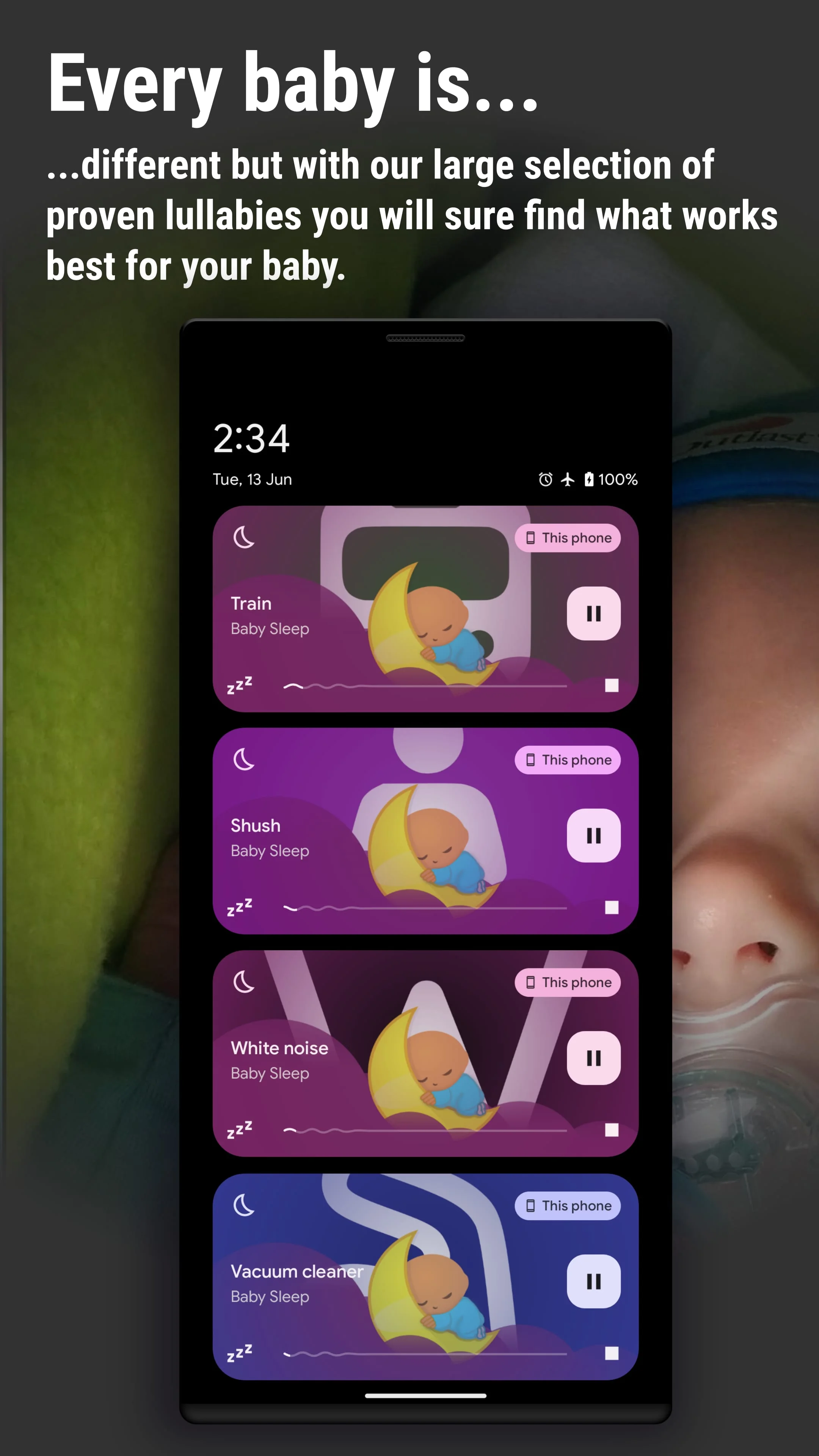 BabySleep: Whitenoise lullaby Screenshot 4