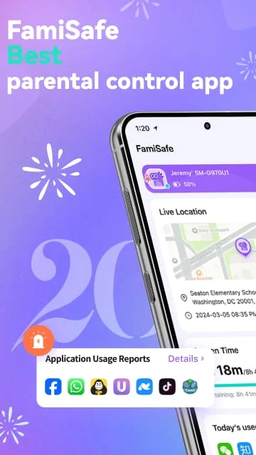 Parental Control App- FamiSafe Screenshot 1