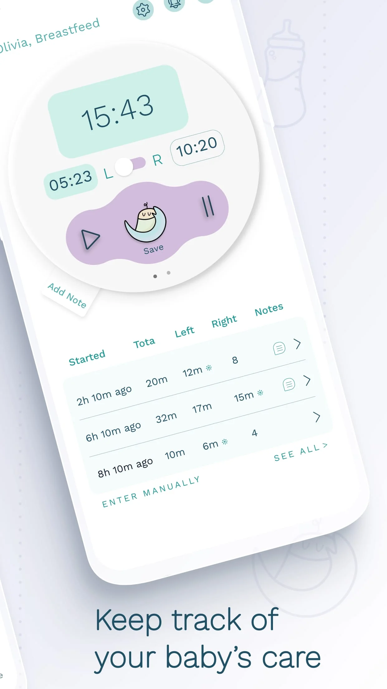 Cubtale Baby Tracker Screenshot 2