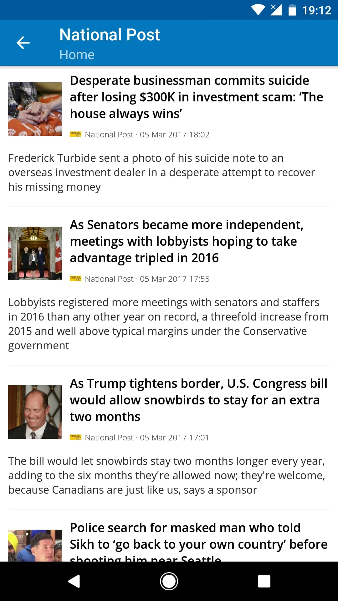 Canada News Screenshot 2