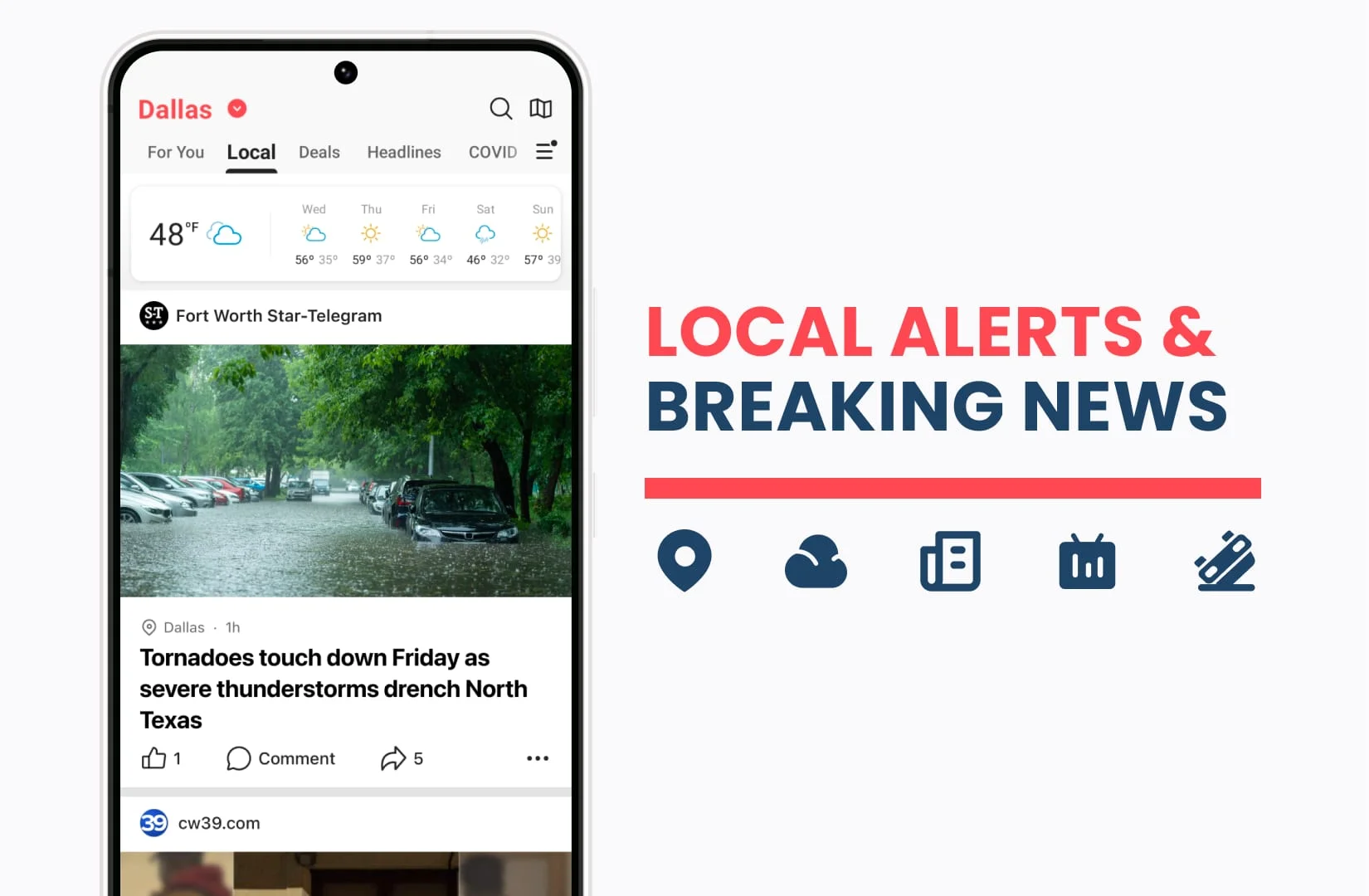 NewsBreak: Local News & Alerts Screenshot 1