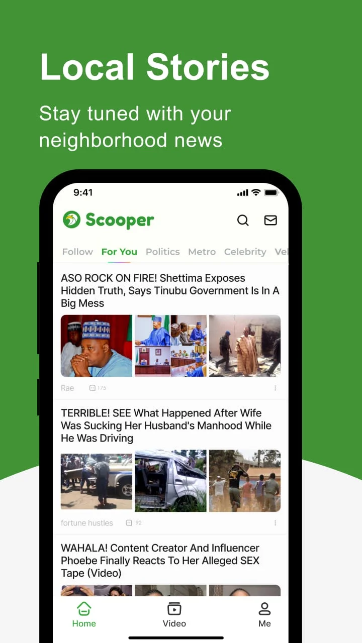 Scooper News: News Around You Screenshot 1