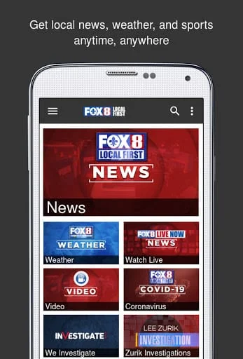 FOX 8 WVUE Mobile Screenshot 1