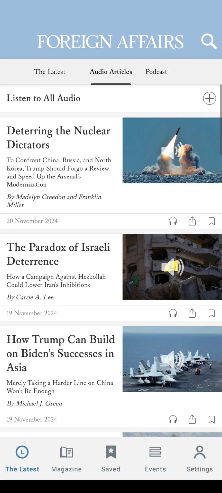 Foreign Affairs Magazine Screenshot 2