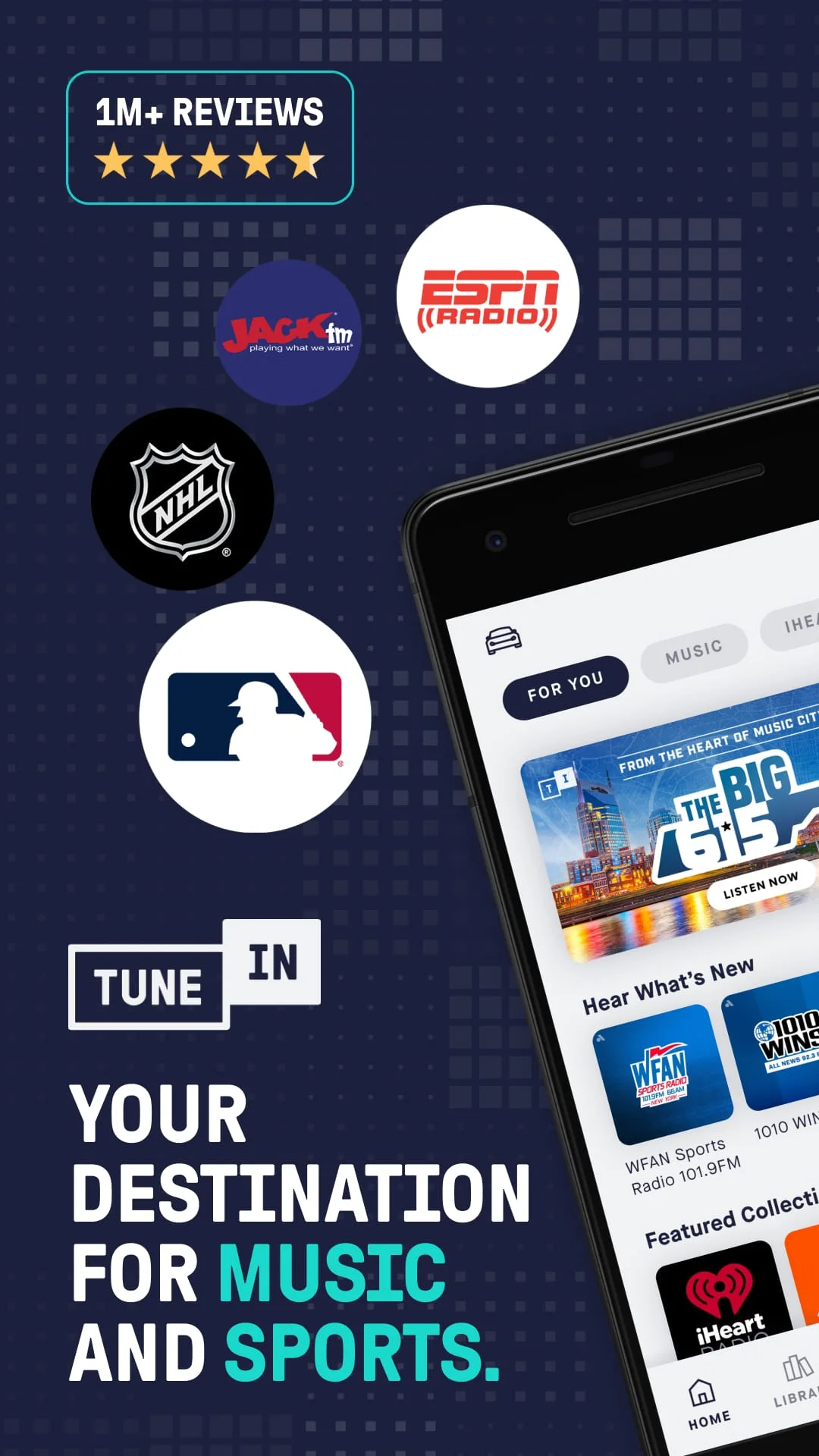 TuneIn Radio: Music & Sports Screenshot 1