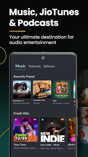JioSaavn - Music & Podcasts Screenshot 1