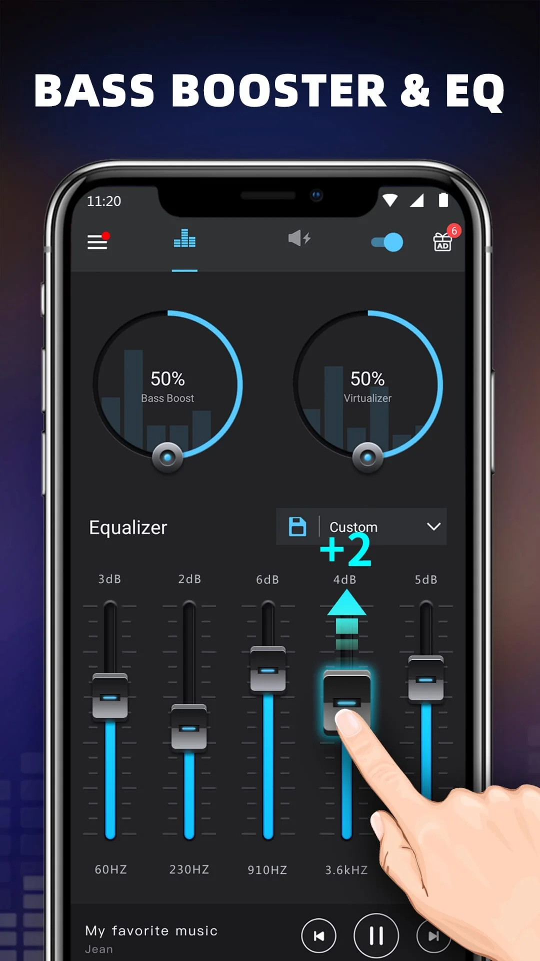 Bass Booster & Equalizer Screenshot 1