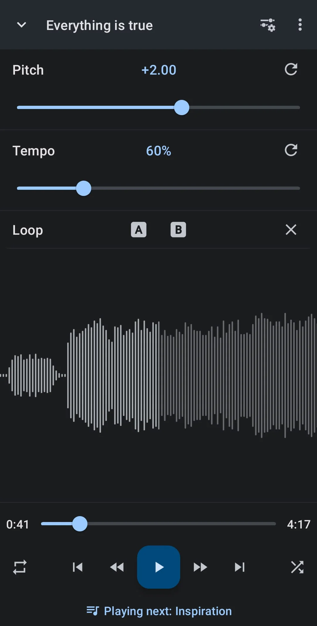 Music Speed Changer Screenshot 1