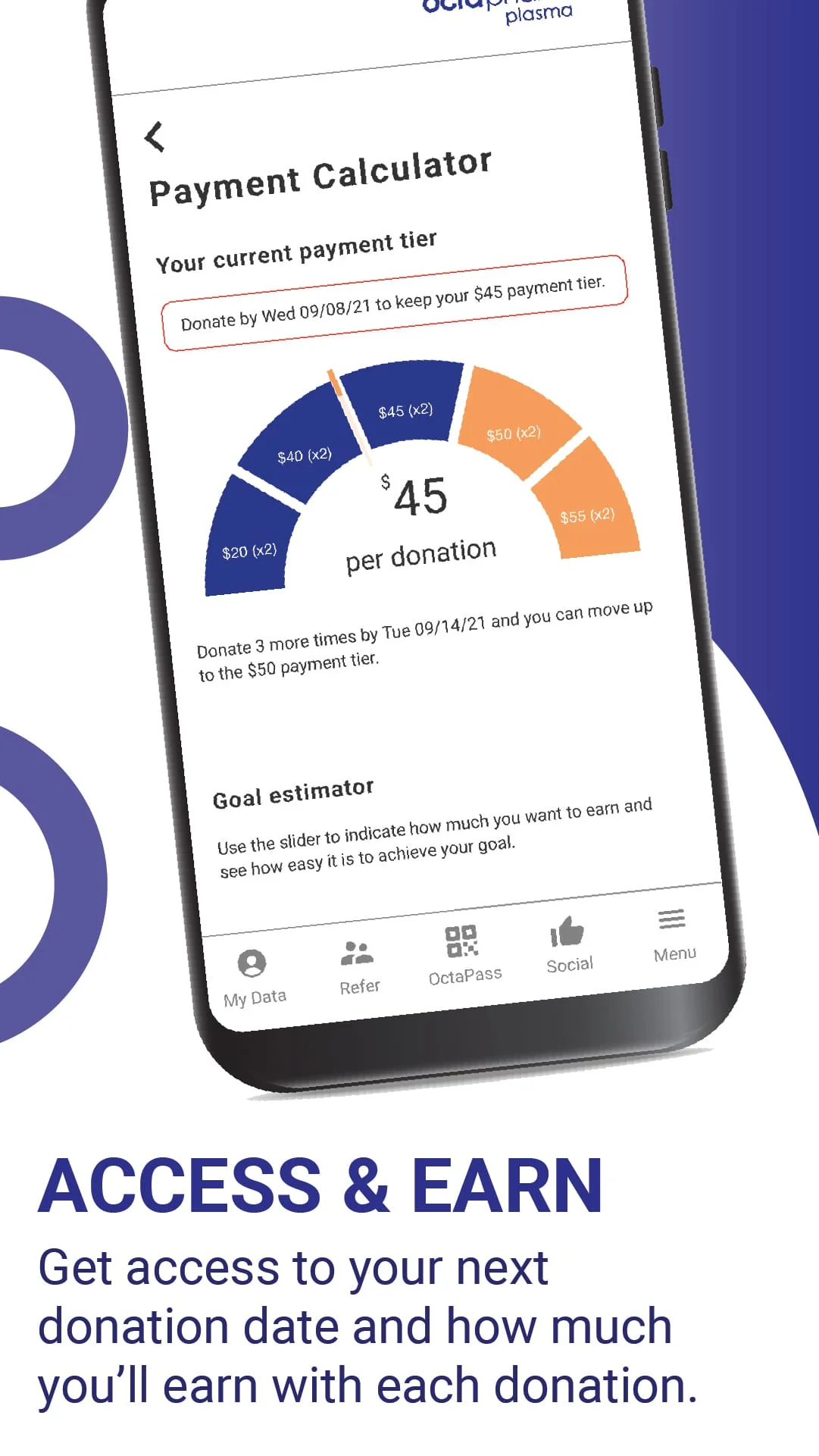 OctaApp – Donate Blood Plasma! Screenshot 4