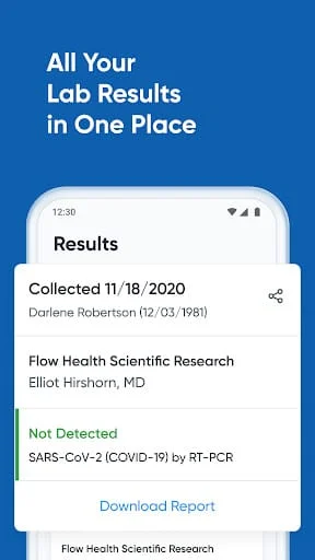 Patient Portal Screenshot 1