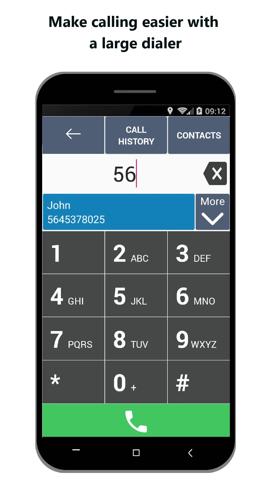 Senior Safety Phone - Big Icon Screenshot 2