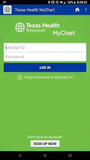 Texas Health MyChart Screenshot 2