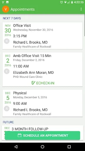 Texas Health MyChart Screenshot 4