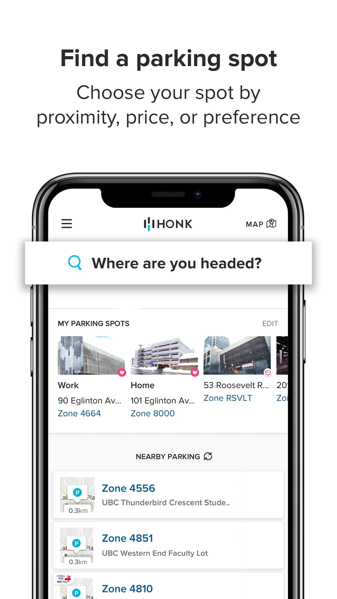 HonkMobile: Pay for Parking Screenshot 1