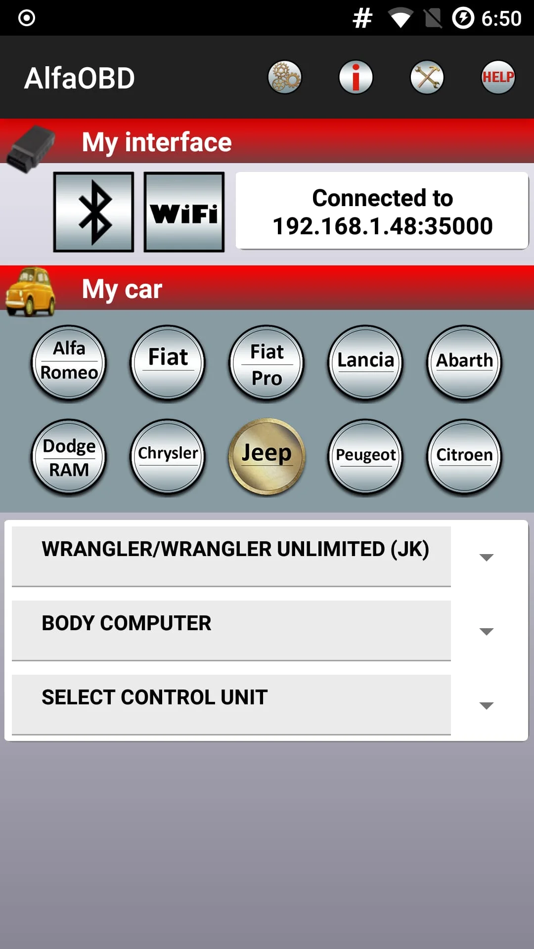 AlfaOBD Demo Screenshot 1